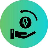 Energy Saving Vector Icon Design