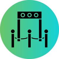 Boarding Gate Vector Icon Design