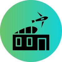 Airport Building Vector Icon Design