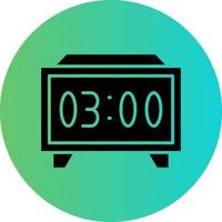 Digital Clock Vector Icon Design