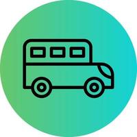 School Bus Vector Icon Design