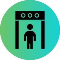 Body Scanner Vector Icon Design