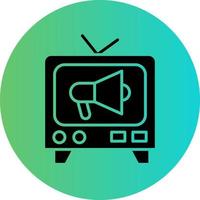 TV Commercial Vector Icon Design