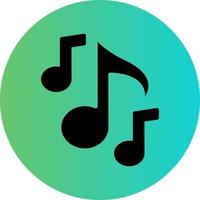 diseño de icono de vector de nota musical