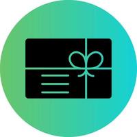 Gift Card Vector Icon Design