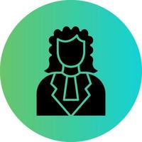 Judge Vector Icon Design