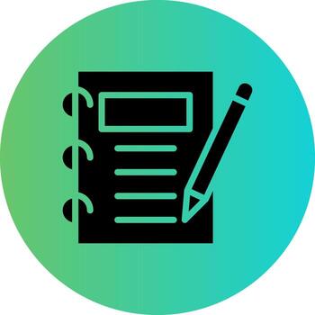 Notebook Vector Icon Design