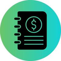 Accounting Book Vector Icon Design