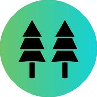 Pine Tree Vector Icon Design