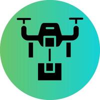 Drone Delivery Vector Icon Design