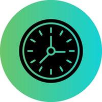 Wall Clock Vector Icon Design