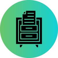 File Drawer Vector Icon Design