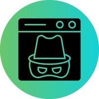 Dark Web Vector Icon Design