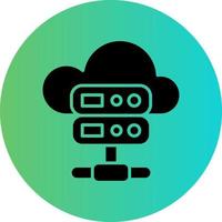 Cloud Server Vector Icon Design