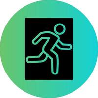 Emergency Exit Vector Icon Design