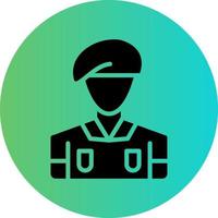 Army Soldier Vector Icon Design