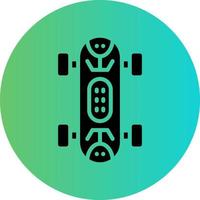 Skateboard Vector Icon Design