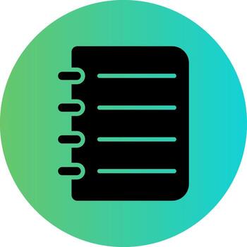 diseño de icono de vector de cuaderno