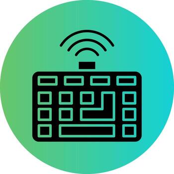 inalámbrico teclado vector icono diseño