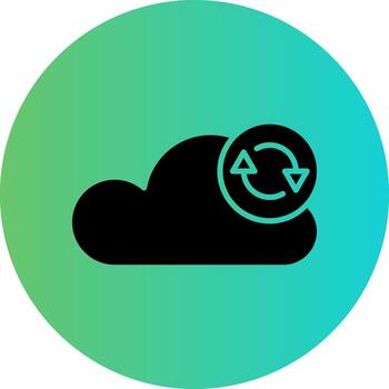 Data Synchronization Vector Icon Design