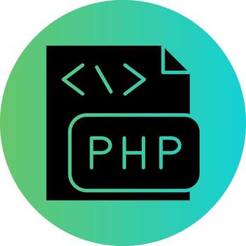 PHP File Vector Icon Design