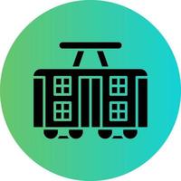 Tram Vector Icon Design