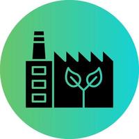 Eco Factory Vector Icon Design