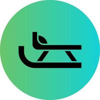 Sled Vector Icon Design