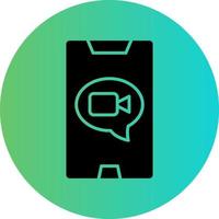 Video Call Vector Icon Design