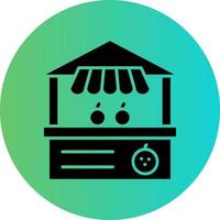 Fruit Stall Vector Icon Design