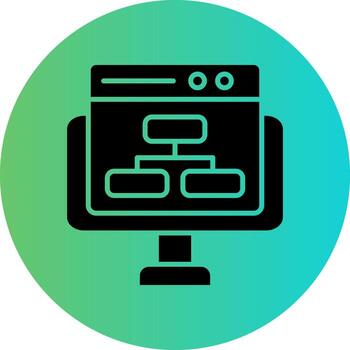 Website Structure Vector Icon Design