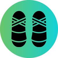 Ballet Shoes Vector Icon Design