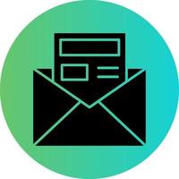Newsletter Vector Icon Design