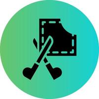 Cutting Clothes Vector Icon Design