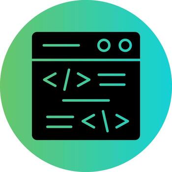 codificación vector icono diseño