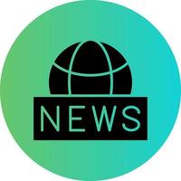 Global News Vector Icon Design