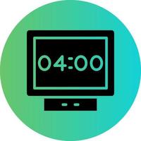 Digital Clock Vector Icon Design