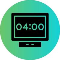 Digital Clock Vector Icon Design