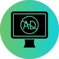 Ad Blocker Vector Icon Design