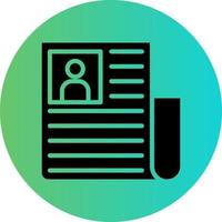 Newspaper Vector Icon Design