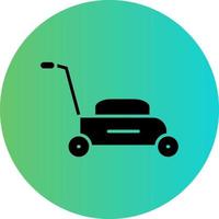 Lawn mower Vector Icon Design
