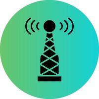 Radio Antenna Vector Icon Design