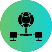 Global Network Vector Icon Design