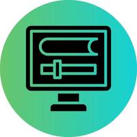 Online Lecture Vector Icon Design