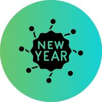 diseño de icono de vector de feliz año nuevo