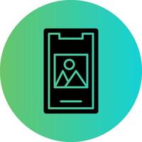 Mobile Image Vector Icon Design