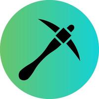 Pickaxe Vector Icon Design