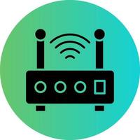 Wireless Router Vector Icon Design