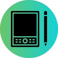 Pen Tablet Vector Icon Design