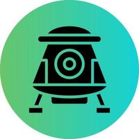 Space Capsule Vector Icon Design